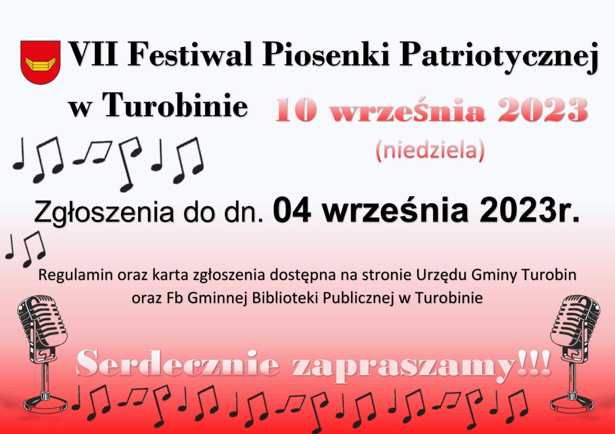 VII Festiwal Piosenki Patriotycznej w Turobinie - 10 września 2023 r.