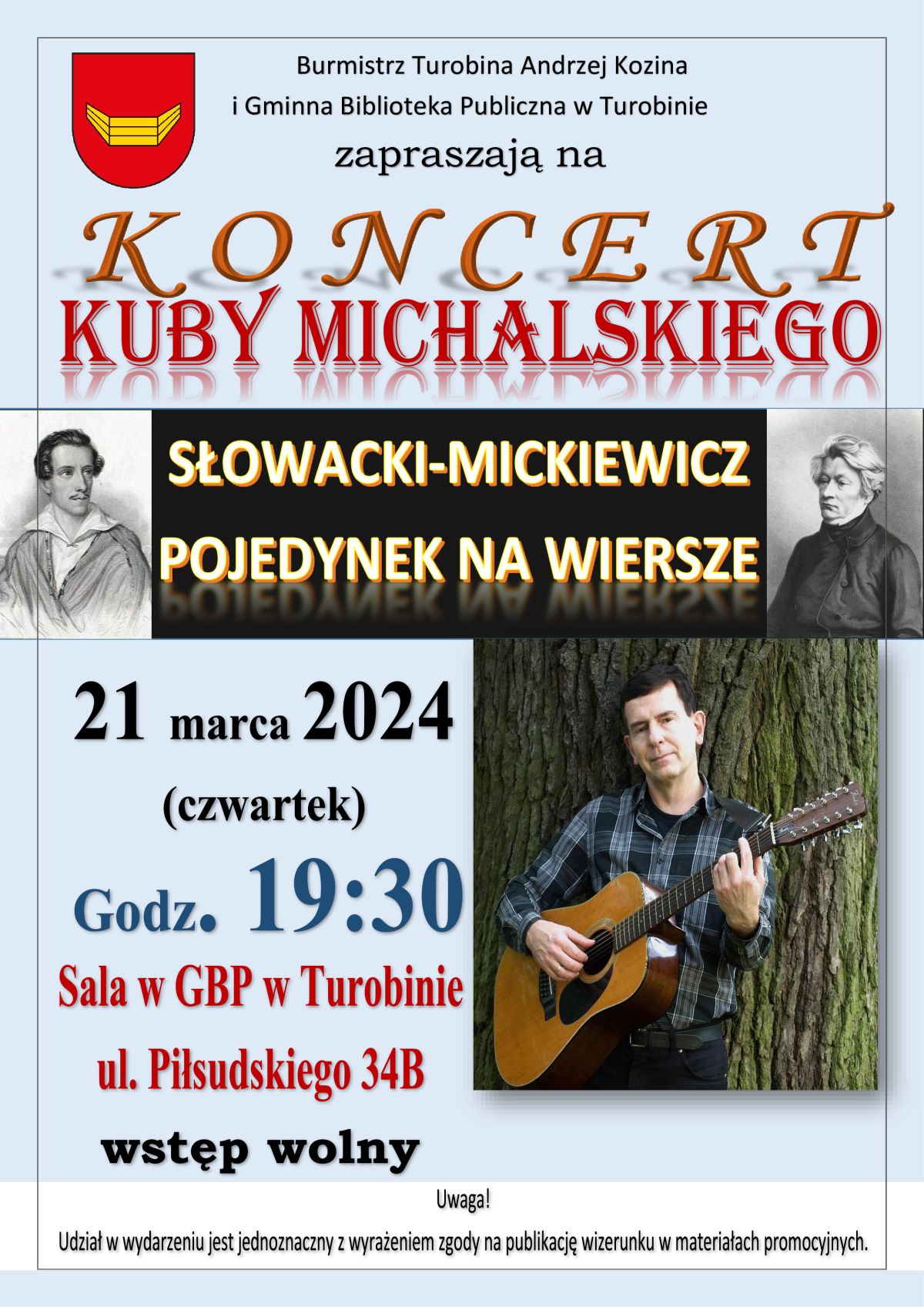 plakat zapraszający na koncert