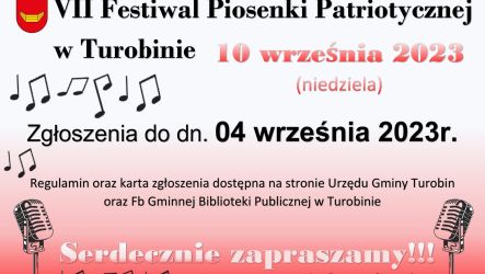 VII Festiwal Piosenki Patriotycznej w Turobinie - 10 września 2023 r.